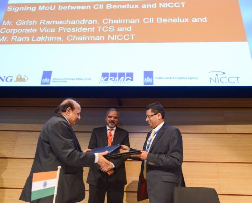 Signing of MoU (Memorandum of Understanding) between NICCT and CII (Confederation of Indian Industries)